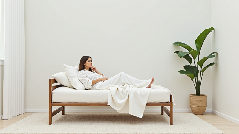 Minimalist Room: White Walls, Plant
