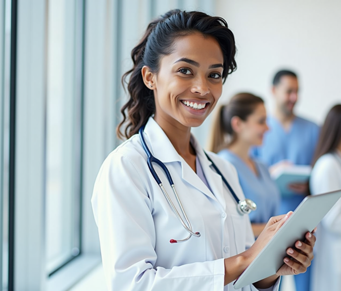 Nurse Doctor Smiles, Patient Care