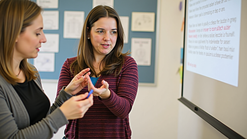 Tutor Guides Women, Screen Focus